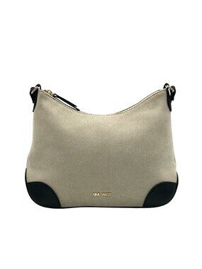 Nine West Cream Fabric Crossbody Bag